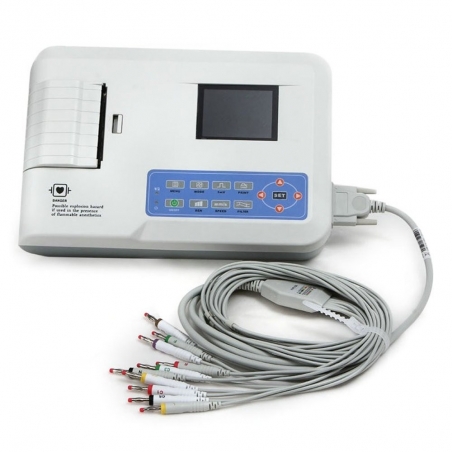 Elettrocardiografo digitale portatile, ECG, 3 canali