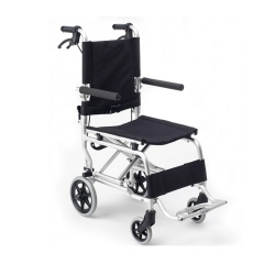 Mobiclinic Sedia a rotelle Pieghevole Alluminio Leggera Modello Palacio  Seduta 46 cm Sistema a doppio freno