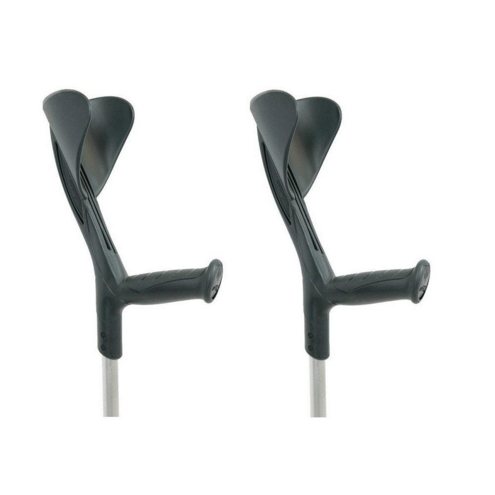 Coppia Stampelle Avambraccio Canadesi Regolabili Con Impugnatura - Foto 10