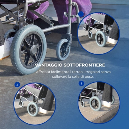 Carrozzina pieghevole leggera per disabili Palacio Mobiclinic