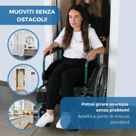 Sedia a rotelle pieghevole per disabili Maestranza Mobiclinic