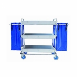 Carrello in acciaio inox, 3...