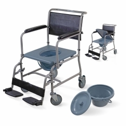 Sedia a rotelle con WC |...